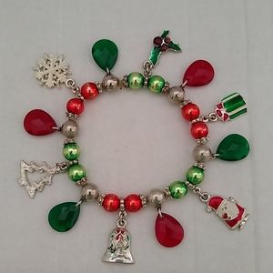 Vintage Christmas Charm Bracelet